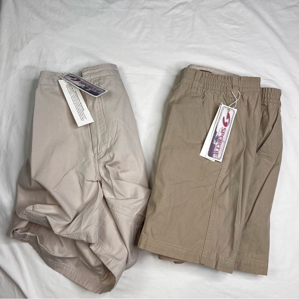 Sportif USA NEW Lot Of 2Stretch Cargo Shorts Fishing Outdoor Shorts Sz 42 100224
